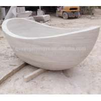 Natural Marble Solid Stone Granite Bathtub for Double